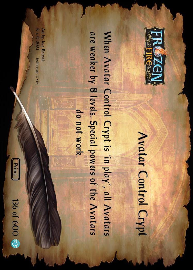 Level 5 Avatar Control Crypt